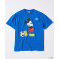 JOURNAL STANDARD「MICKEY MOUSE / ミッキー マウス 別注 サッカー プリント Tシャツ ブルーA」
