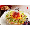童磨（どうま）の虹色瞳の極楽ピリ辛冷麺と焼肉小丼