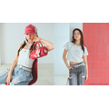 ハローキティ× repipi armario ギンガムチェックキャミ、マスコットチャーム、ボストンBAG、コンパクトTee