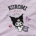 unify × Sanrio characters「クロミが刺繍されたミニポシェット SUPK-03K」ラベンダーの部分アップ