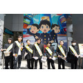 渋谷に“雷警報”発生!? アニメ『サンダー３』放送開始日に渋谷をジャック！学ラン33人が大捜索、カミナリがスペシャルネタ披露