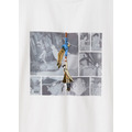 アニメ『名探偵コナン』×グラニフ　「二人の絆｜ビッグシルエットTシャツ」部分アップ