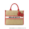HELLO KITTY×VIS　「日焼けデザイン ハローキティ雑材トートバッグ Red」