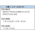 6駅コースゴールカウンター