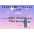 [浴衣が似合う女性キャラといえば？ 2026年版]第1位～第5位まで一気に見るならコチラ