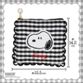 粧美堂【PEANUTS】スヌーピー ギンガムチェックシリーズ 　「ミニポーチ ＜BLACK＞」