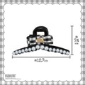 粧美堂【PEANUTS】スヌーピー ギンガムチェックシリーズ 　「バンスクリップ ＜BLACK＞」