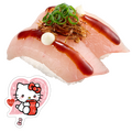第 1 弾 ハローキティ コラボピック付きマーラー風びん長まぐろ 揚げネギ添え