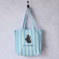 Suicaのペンギン ストライプ柄ショッピングトートバッグ