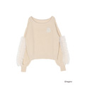 【ちいかわ/dazzlin　specialcollection】フリルスリーブニットプルオーバー