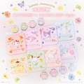 「水彩花柄ハンドタオル&コンパクトミラーセット」