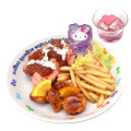 ハローキティのMonster color☆オレンジチキン&ローストビーフプレート~カップゼリーセット~