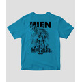 三面拳 飛燕 Tシャツ（バックプリント）（turquoise blue）