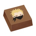 NOBUソルト＆キャラメルガナッシュをミルクチョコレートで包みました。
