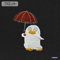 『銀魂』エリザベス ワンポイント刺繍Tシャツ(BLACK)部分アップ