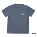 『銀魂』銀さんとバイク ワンポイント刺繍Tシャツ（HAZY NAVY）