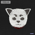 『銀魂』定春 ワンポイント刺繍Tシャツ（BLACK）部分アップ