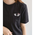 [ねずみくんのチョッキコラボ ] 刺繍半袖Tシャツ