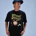 発泡プリントTシャツ　BAPHOMET GOURMET
