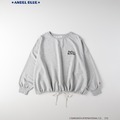 「ANGEL BLUE」×「Right-on」プリントミニ裏毛プルオーバー 各4,490円（税込）