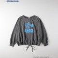「ANGEL BLUE」×「Right-on」プリントミニ裏毛プルオーバー 各4,490円（税込）