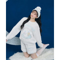 ニットプルオーバー、ニットショートパンツ