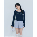 ラメプリントミニＴシャツ