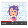 バーチャルユーチューバーのイラスト