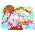 まんが︓赤瓦もどむ先生お祝いイラスト