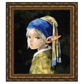 『葬送のフリーレン』×フェルメール《真珠の耳飾りの少女》複製原画