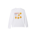 長袖Tシャツ　メニュー　ホワイト（M/L)