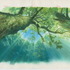 『もののけ姫』(1997)背景画（C）1997 Studio Ghibli・ND