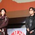 釜山国際映画祭にて。左：佐藤健さん、右：大友啓史監督