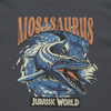 「ジュラシック・ワールド」×GUコラボ！ 世界観をヴィンテージ風グラフィックでTシャツに！ 人気のモササウルスも登場・画像