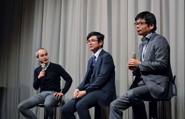 TAAF2017「アニメーション大国の誕生～アニメーションが“アニメ”になった時代」左から数土直志、高橋望、南雅彦