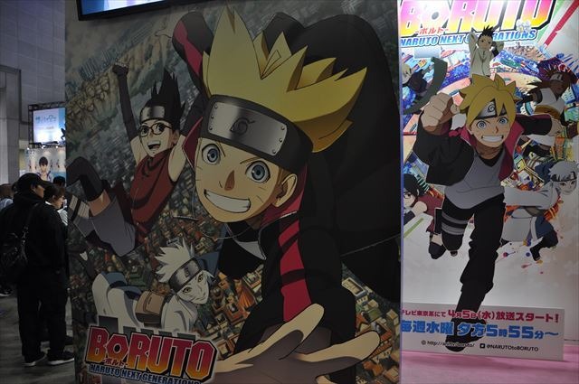 ぴえろブースは「BORUTO」をプッシュ ファンからの落書きもアツい【AJ2017】