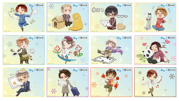 「ヘタリア CAFE」追加キャラクターの描き下ろしイラスト&メニュー公開 新グッズも登場