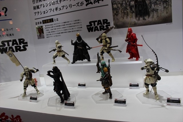「ガンダム」「スター・ウォーズ」フィギュアやプラモがずらりと並ぶバンダイブース【おもちゃショー2017】