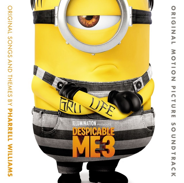 サウンドトラック「Despicable Me 3 / 怪盗グルーのミニオン大脱走」日本盤ジャケット（C） UNIVERSAL STUDIOS