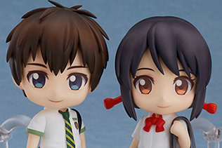 『君の名は。』の「宮水三葉」と「立花瀧」がねんどろいどに―劇中の落書きシーンもバッチリ再現！