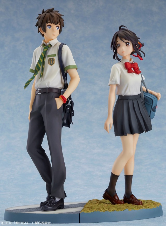 「君の名は。」瀧&三葉の1／8スケールフィギュアが登場 キービジュアルを完全再現
