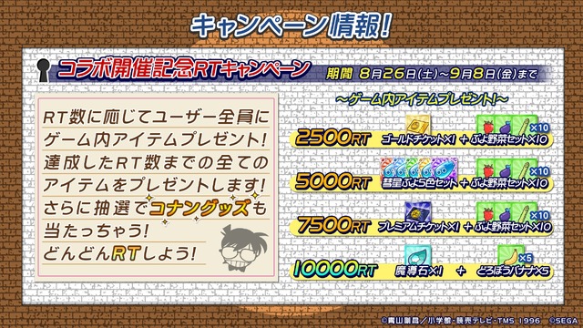 （c）青山剛昌／小学館・読売テレビ・TMS 1996　（c）SEGA