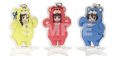 アクリルスタンド付きキーチェーン　先輩・後輩セット（c）得能正太郎・芳文社／NEW GAME!!製作委員会