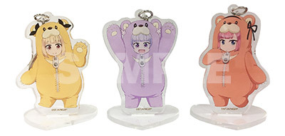 アクリルスタンド付きキーチェーン　先輩・後輩セット（c）得能正太郎・芳文社／NEW GAME!!製作委員会