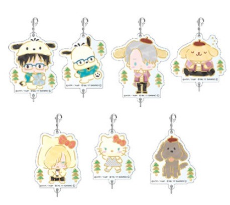 「つながるアクリルキーホルダー」(C)はせつ町民会／ユーリ!!! on ICE 製作委員会