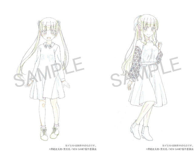描き下ろしイラスト(C)得能正太郎・芳文社／NEW GAME!!製作委員会