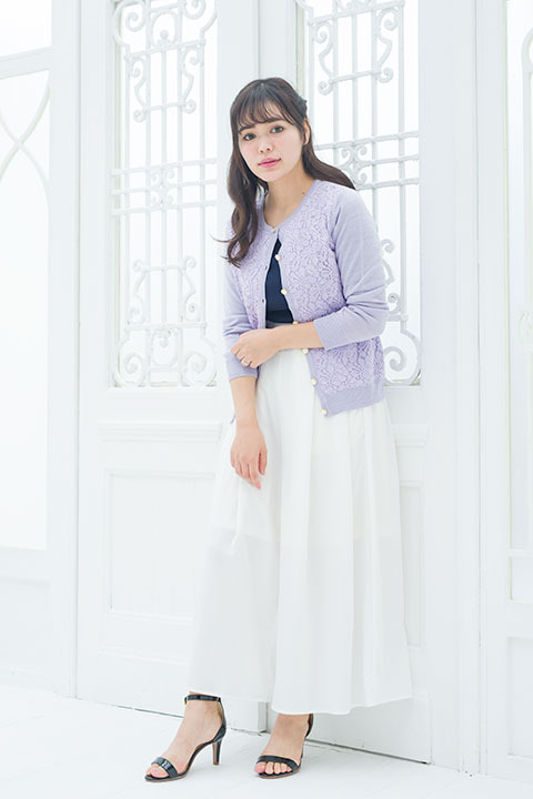 カーディガン 睦月始モデル　着用イメージ(C)TSUKIANI.