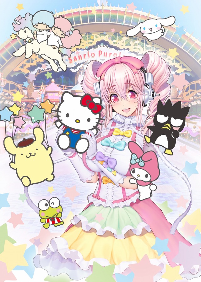 サンリオピューロランド×すーぱーそに子(C)2017 SANRIO CO., LTD.(C)2006-2017 Nitroplus