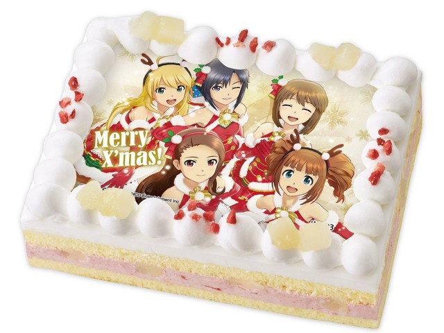 「キャラデコプリントケーキ クリスマス アイドルマスター」(C)窪岡俊之 (C)BANDAI NAMCO Entertainment Inc.