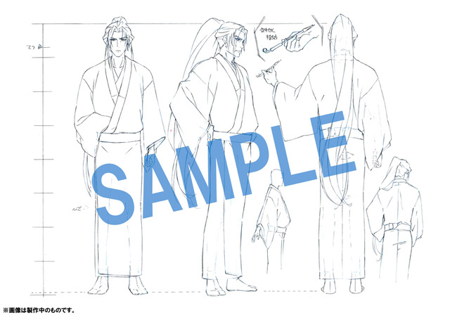 『PEACE MAKER 鐵』土方歳三キャラクター設定ラフ(C)黒乃奈々絵／マッグガーデン・PEACE MAKER 鐵 製作委員会